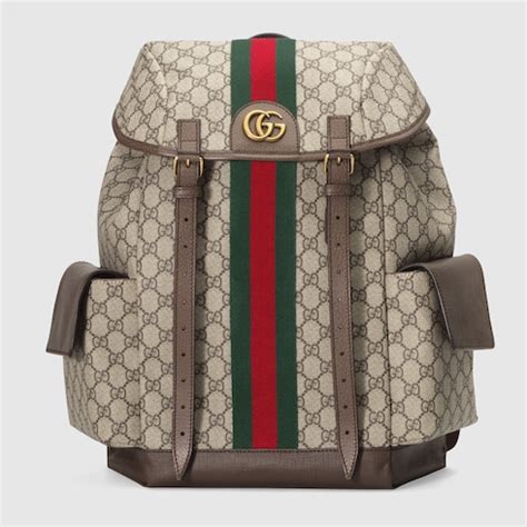 gucci backpack with zipper straps|Gucci backpack unisex.